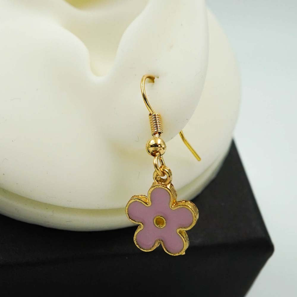 pink flower drops