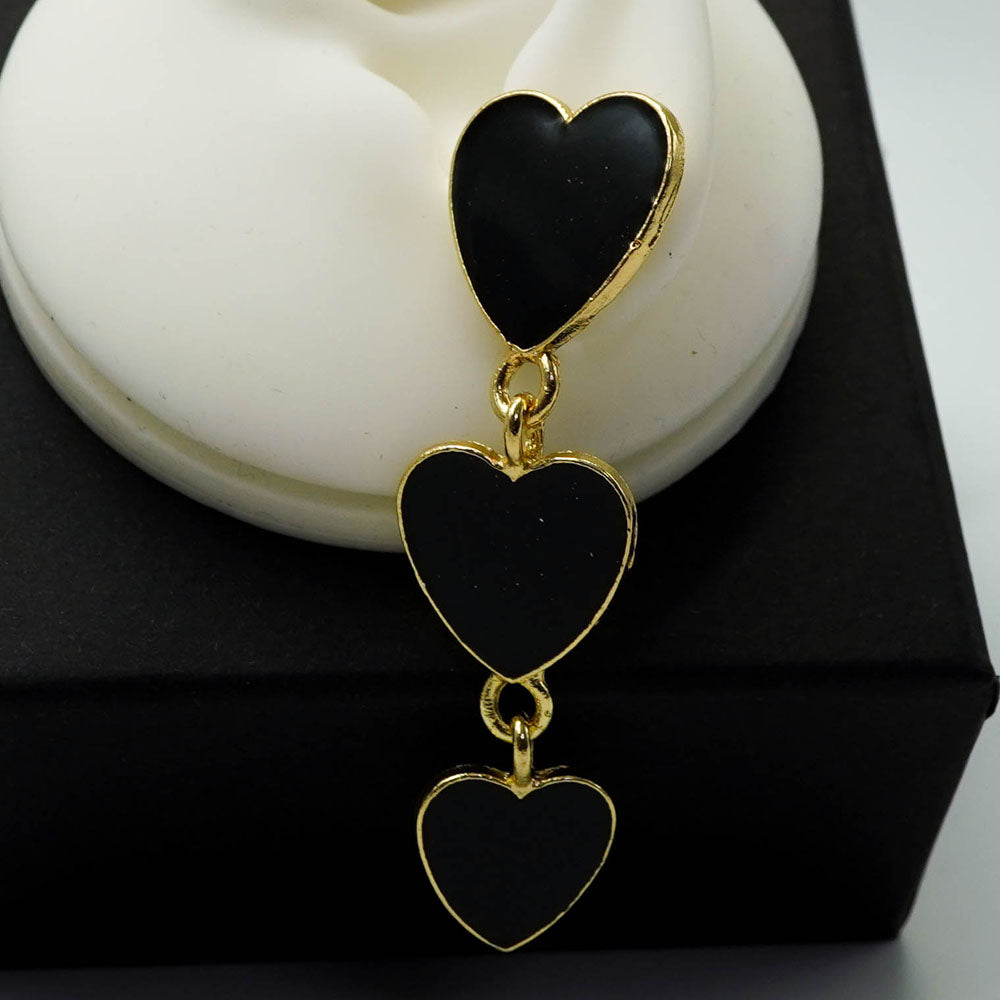 triple black hearts drop