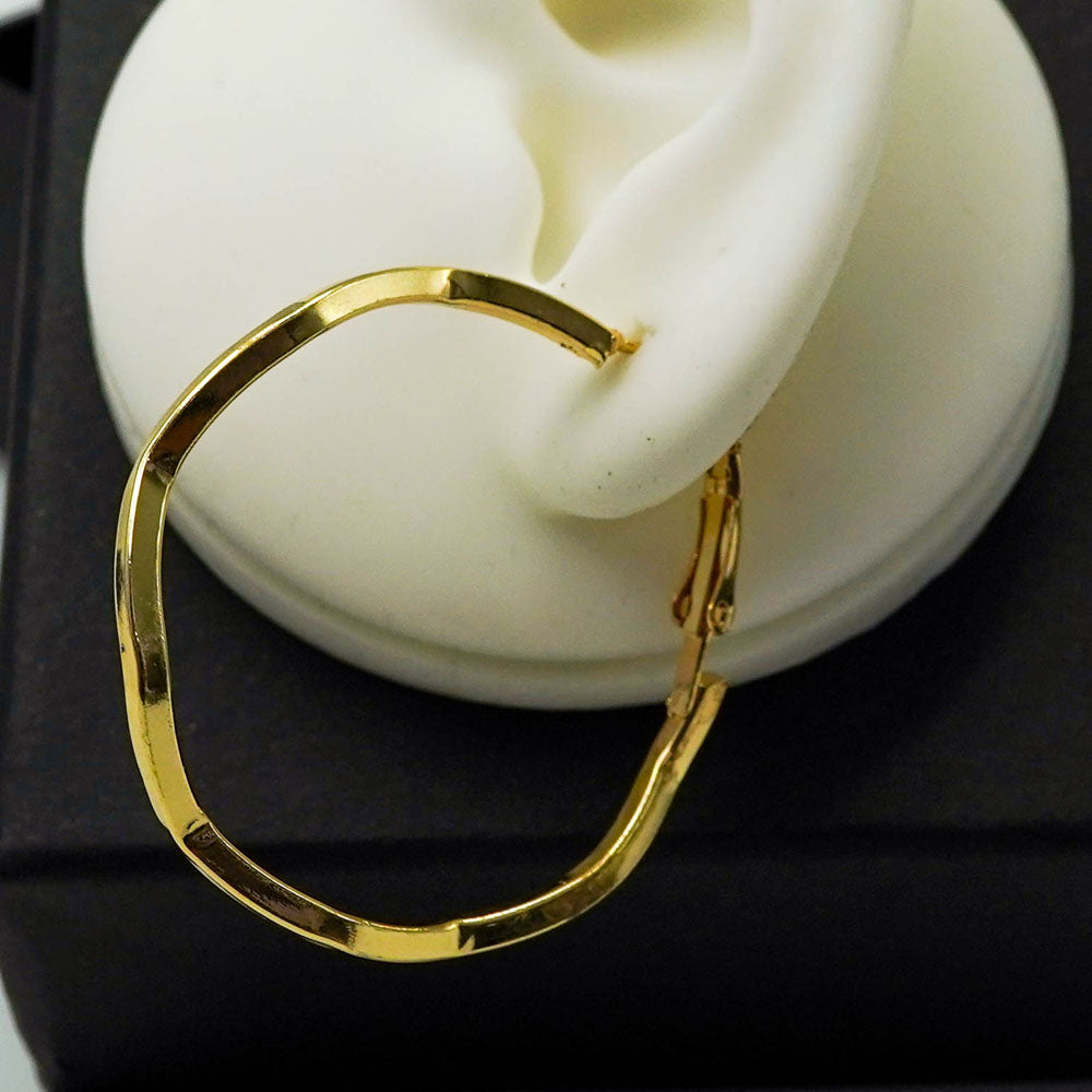wavy hoops