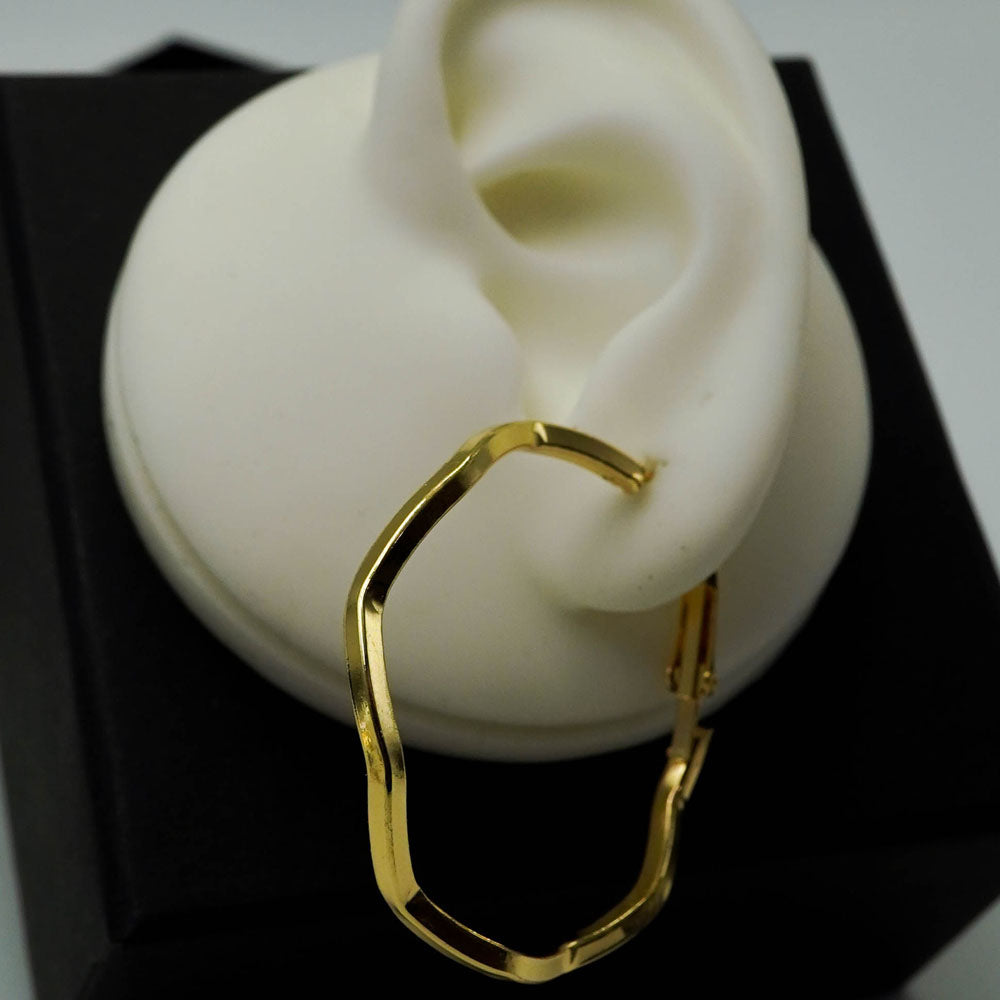 wavy hoops