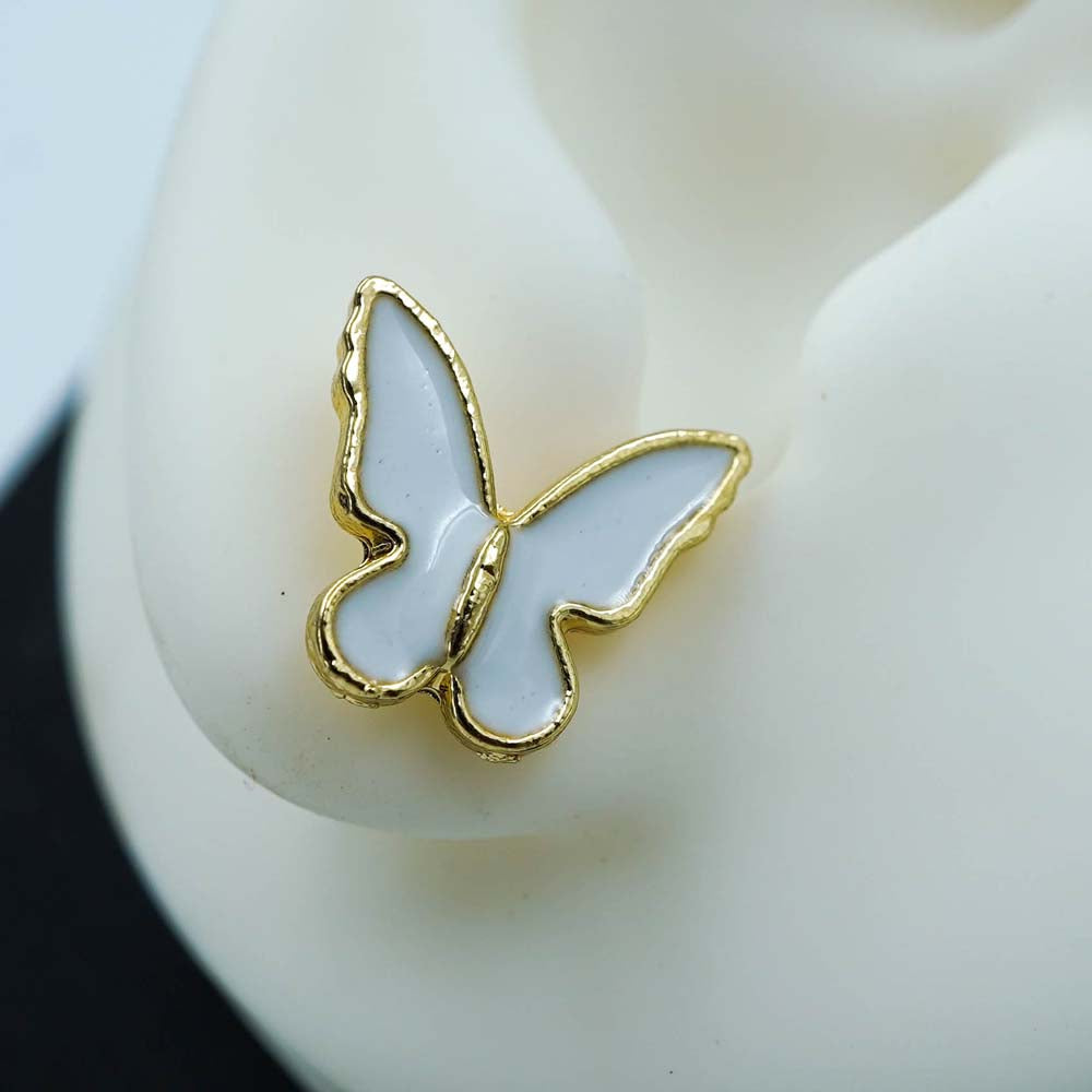white golden butterfly
