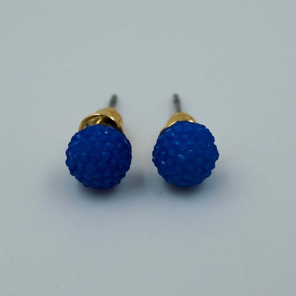 royal blue puffy studs