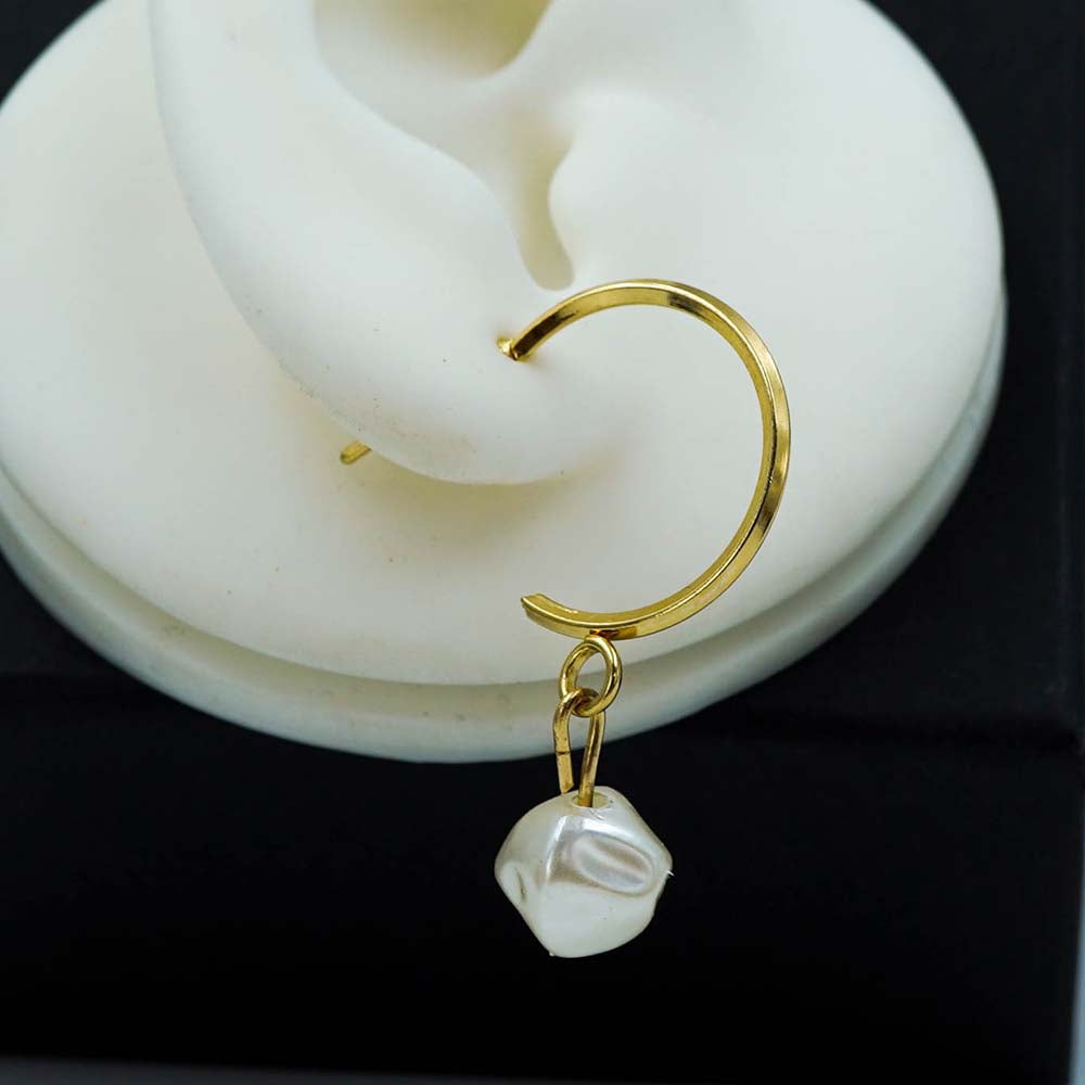 pearl drop hoops