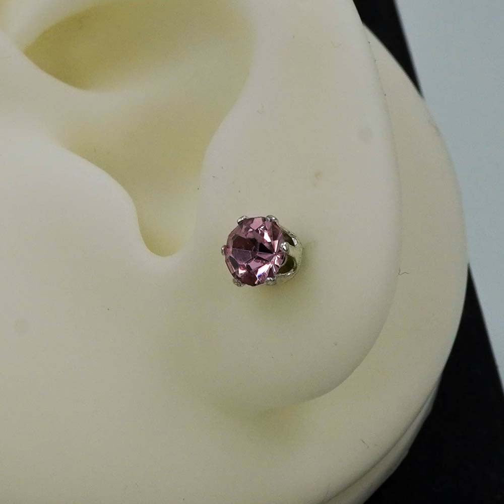 purple zircon studs