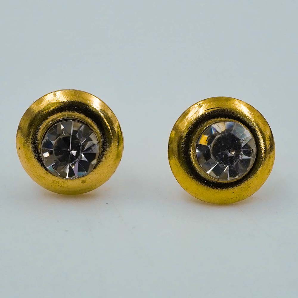 rounded zircon studs