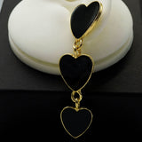 triple black hearts drop