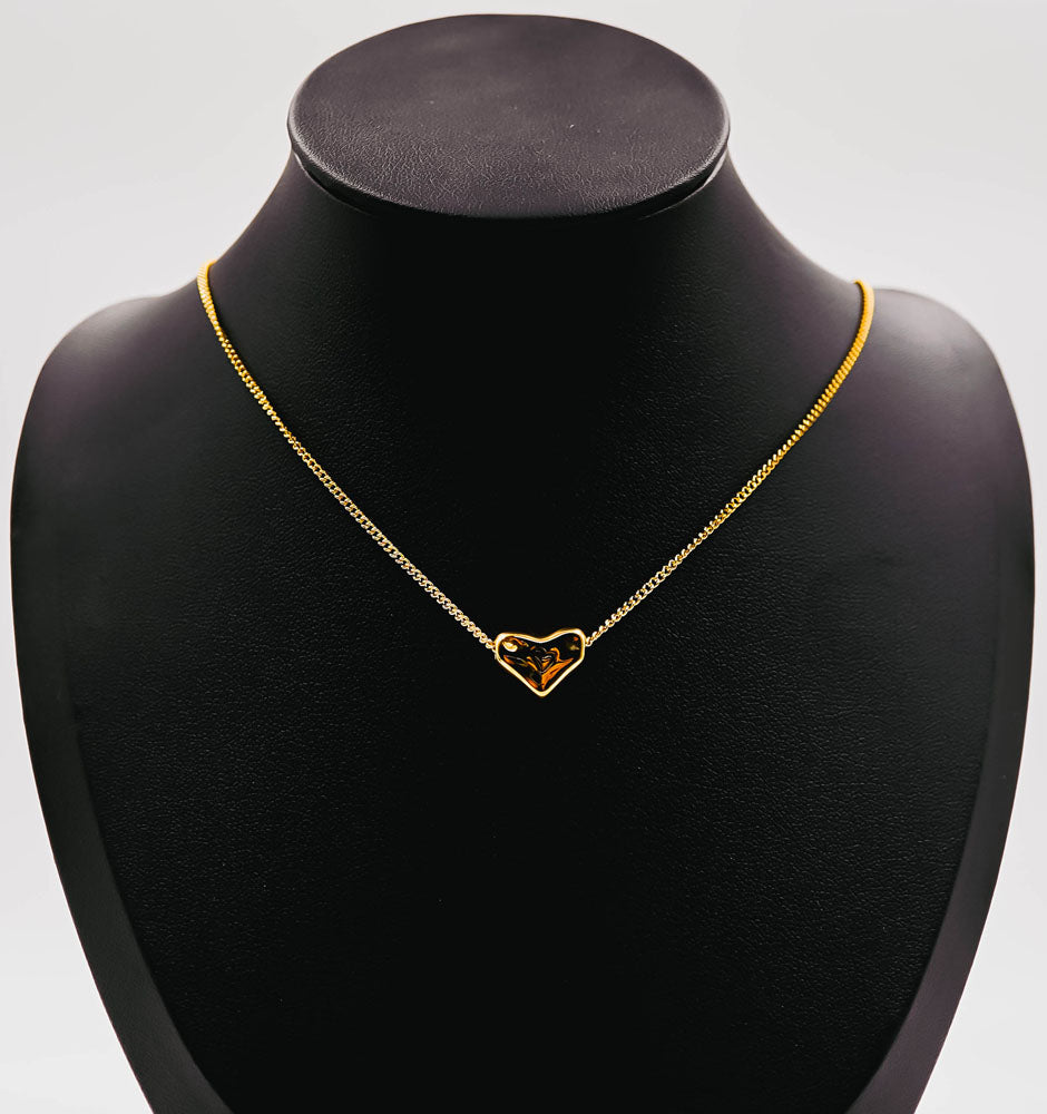 double heart necklace
