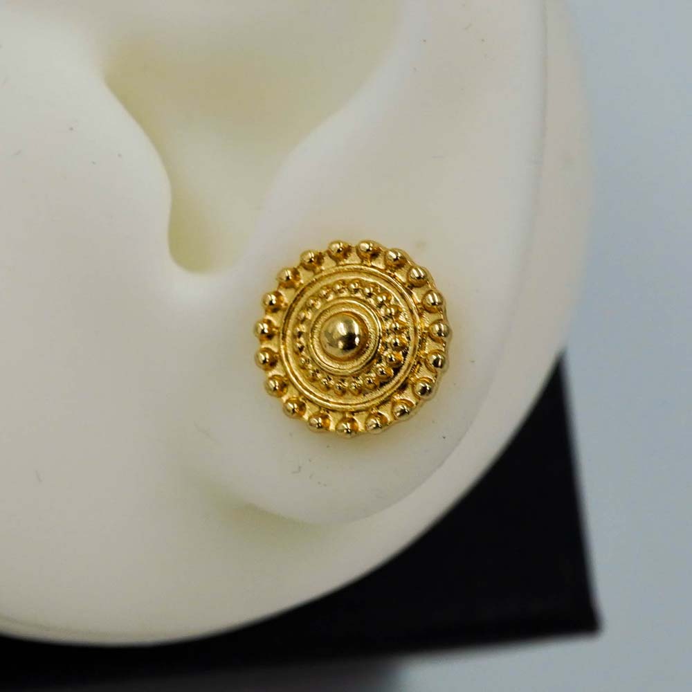 golden traditional studs