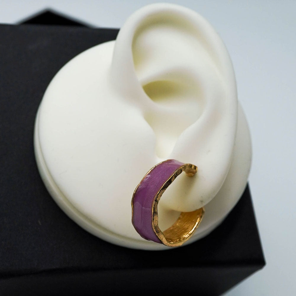 purple enamel hoops