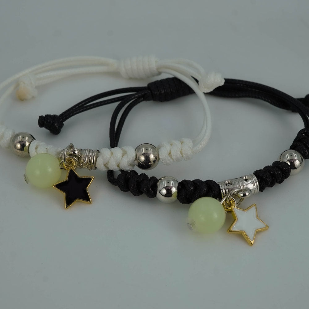 Glowing couple bracelet