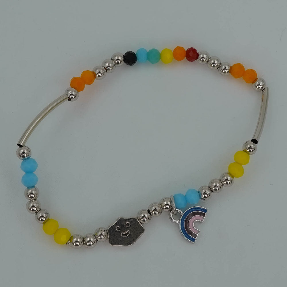 Multicoloured stone bracelet