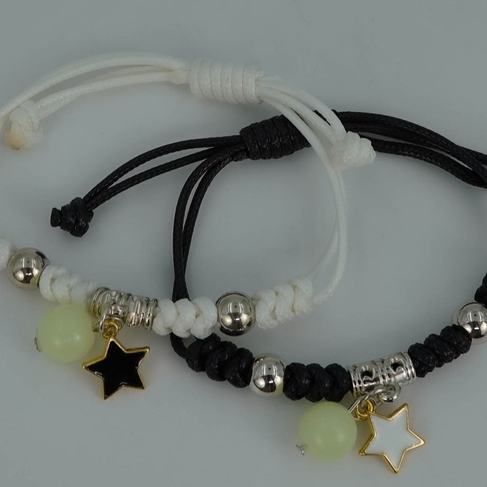 Glowing couple bracelet