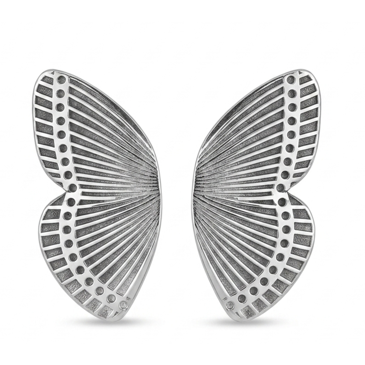 Arabica Silver plated butterfly studs