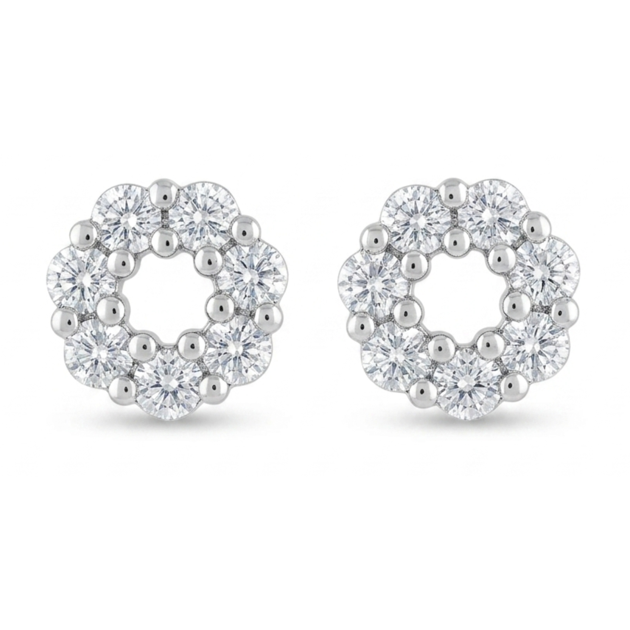 Deigo silver plated studs D475