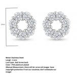 Deigo silver plated studs D475