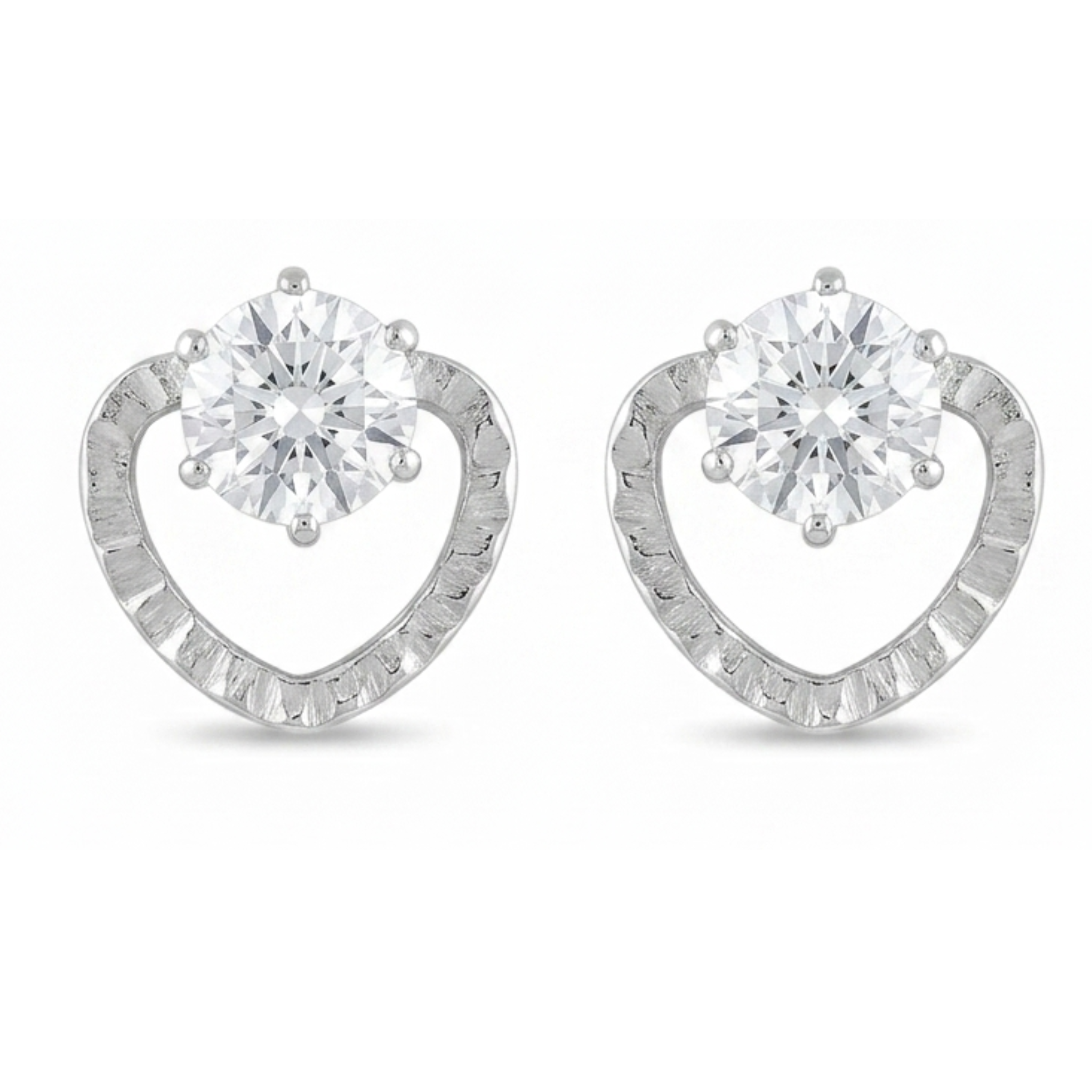 Heart shaped earrings D488