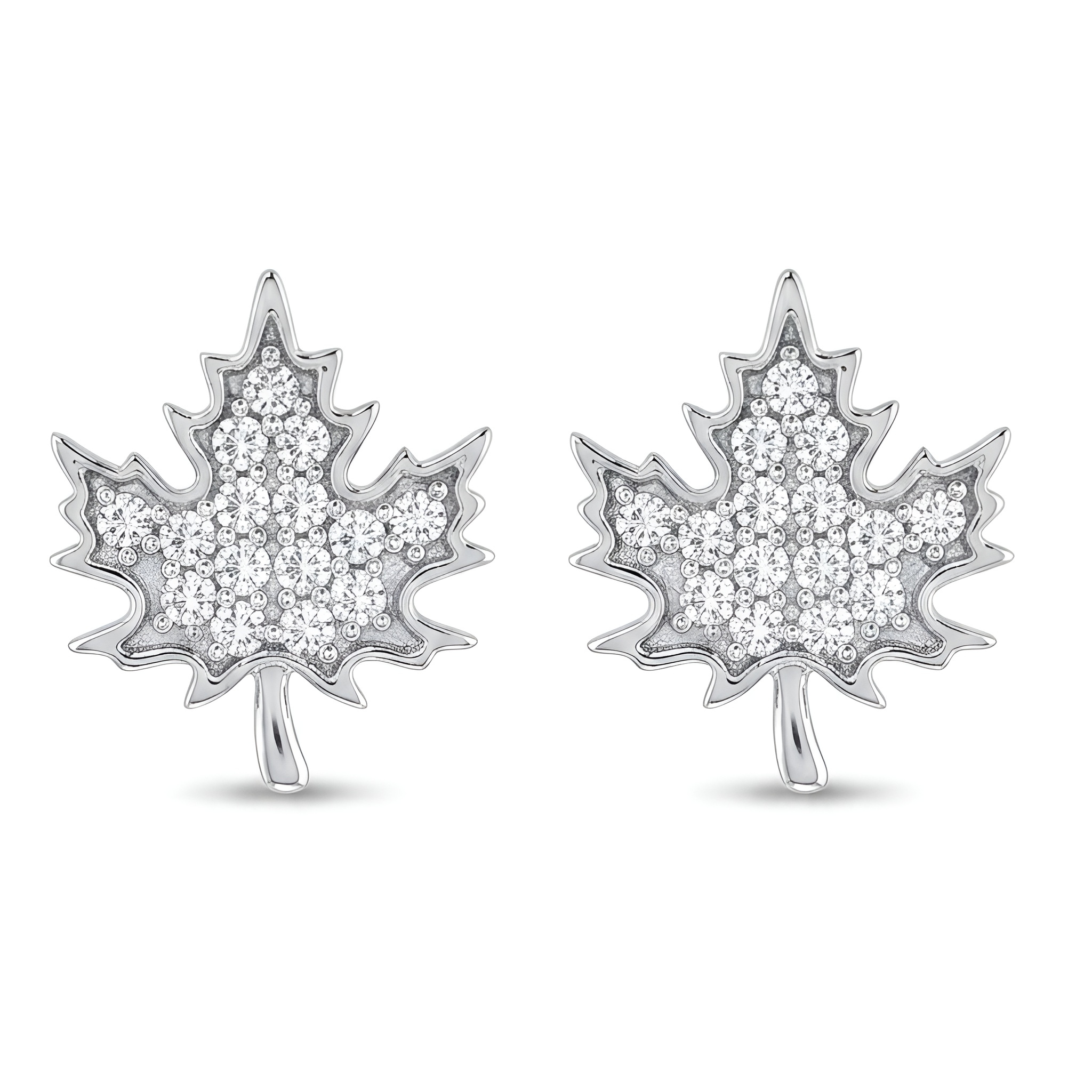 leaf shaped studs