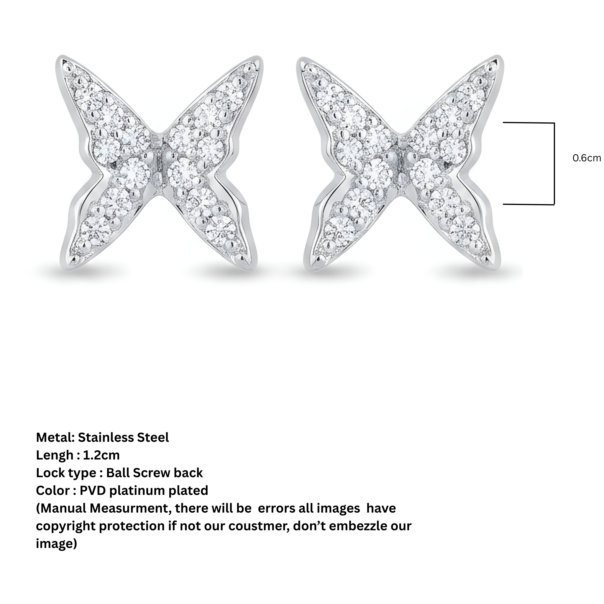 Butterfly earrings