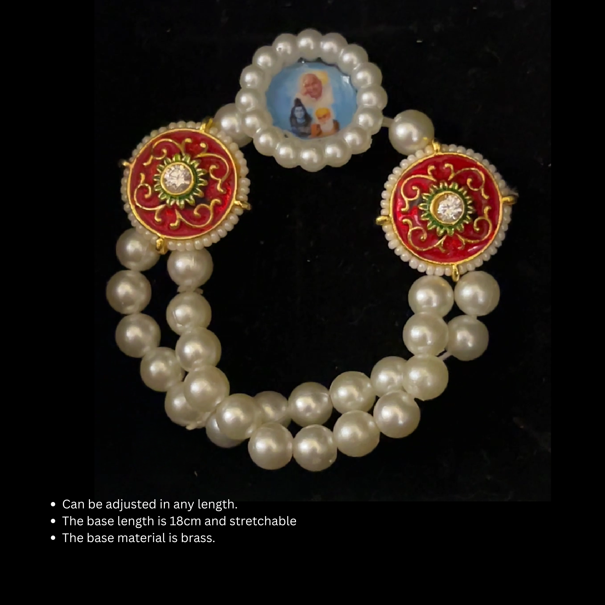 The Crimson Devotion Guru Ji Bracelet