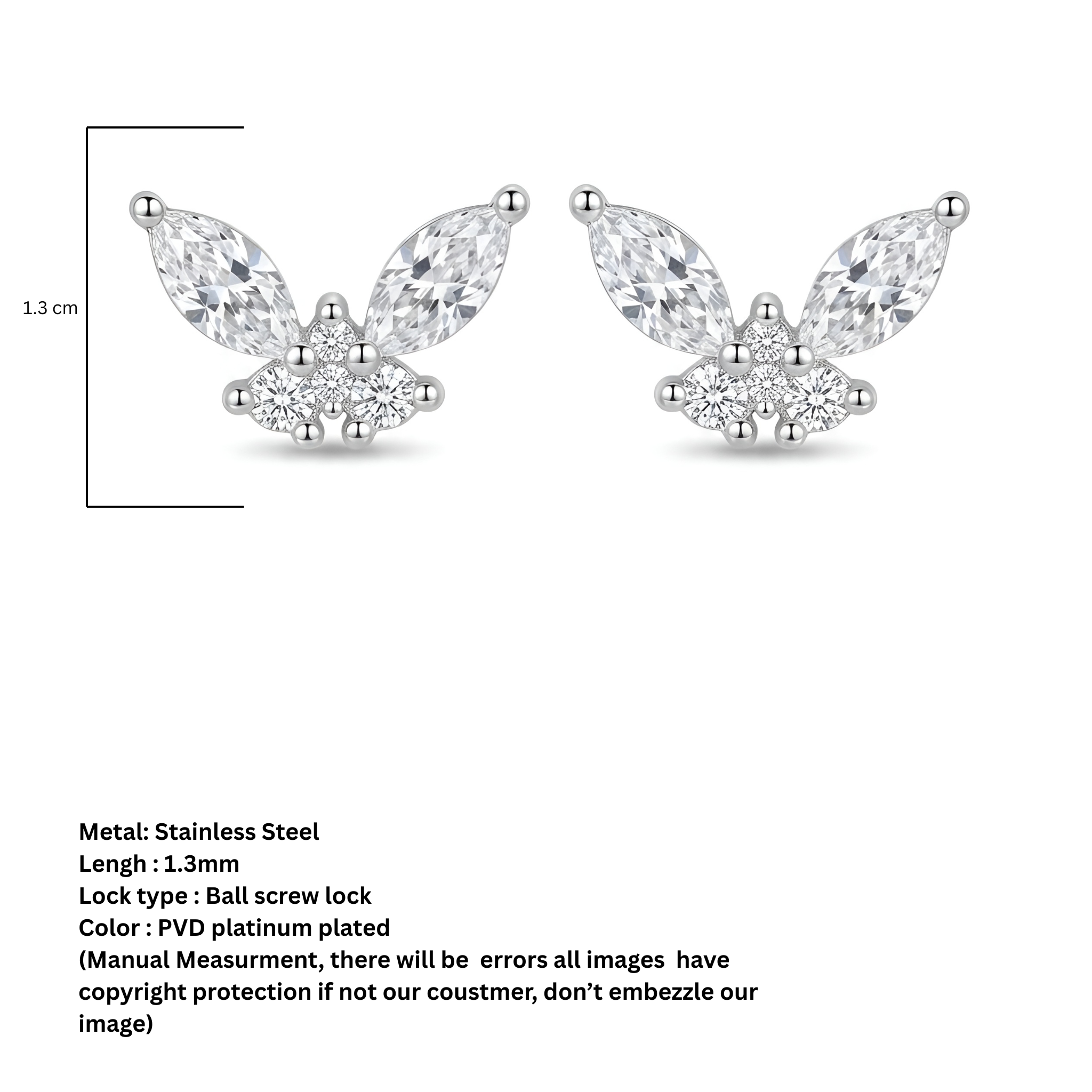 Butterfly studs