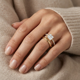 The Empress Dual-Band Solitaire