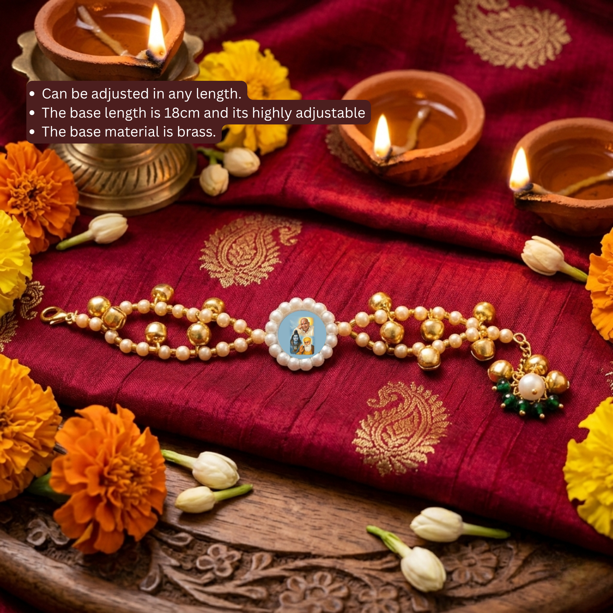 Sacred Guru Ji Pearl Bracelet