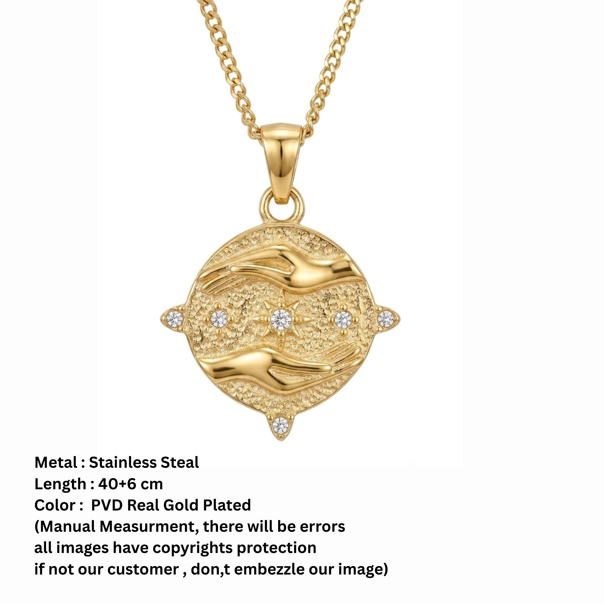 flower in hand  pendent