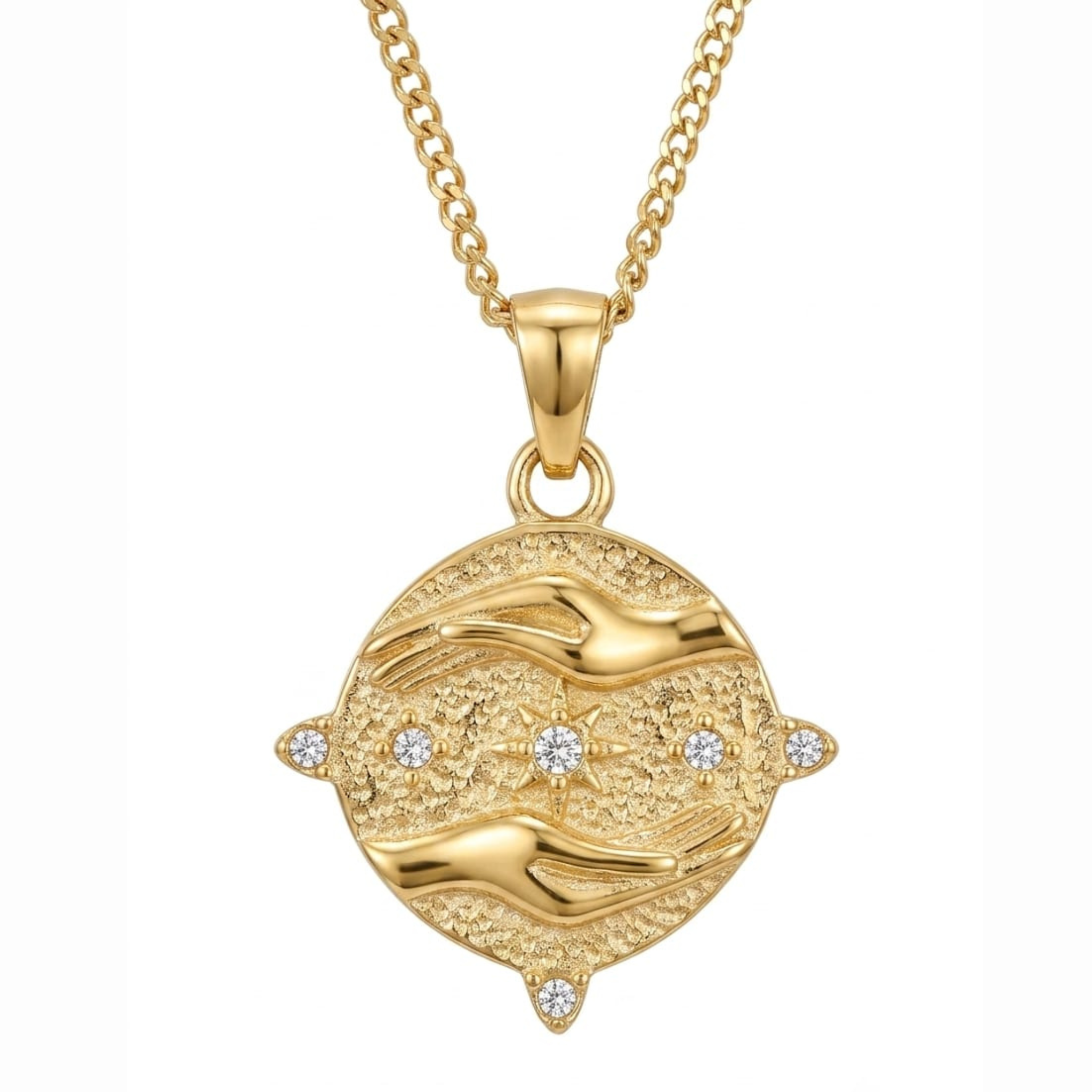 flower in hand  pendent