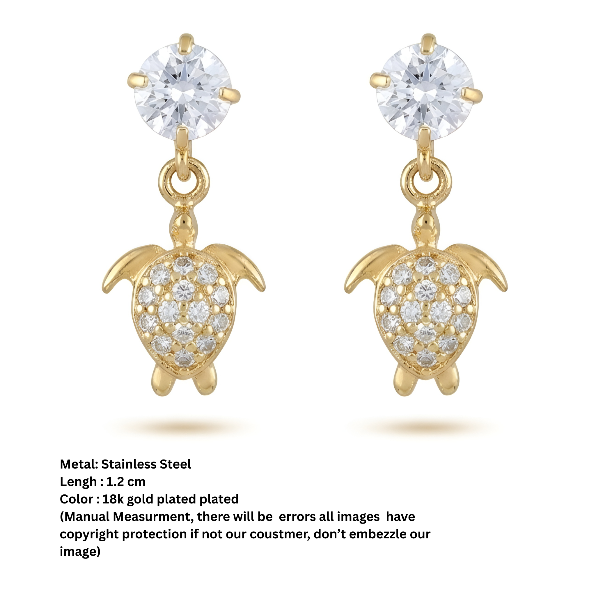 LUCKEY CHARM STUDS