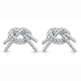 Knot silver plated earrings D463