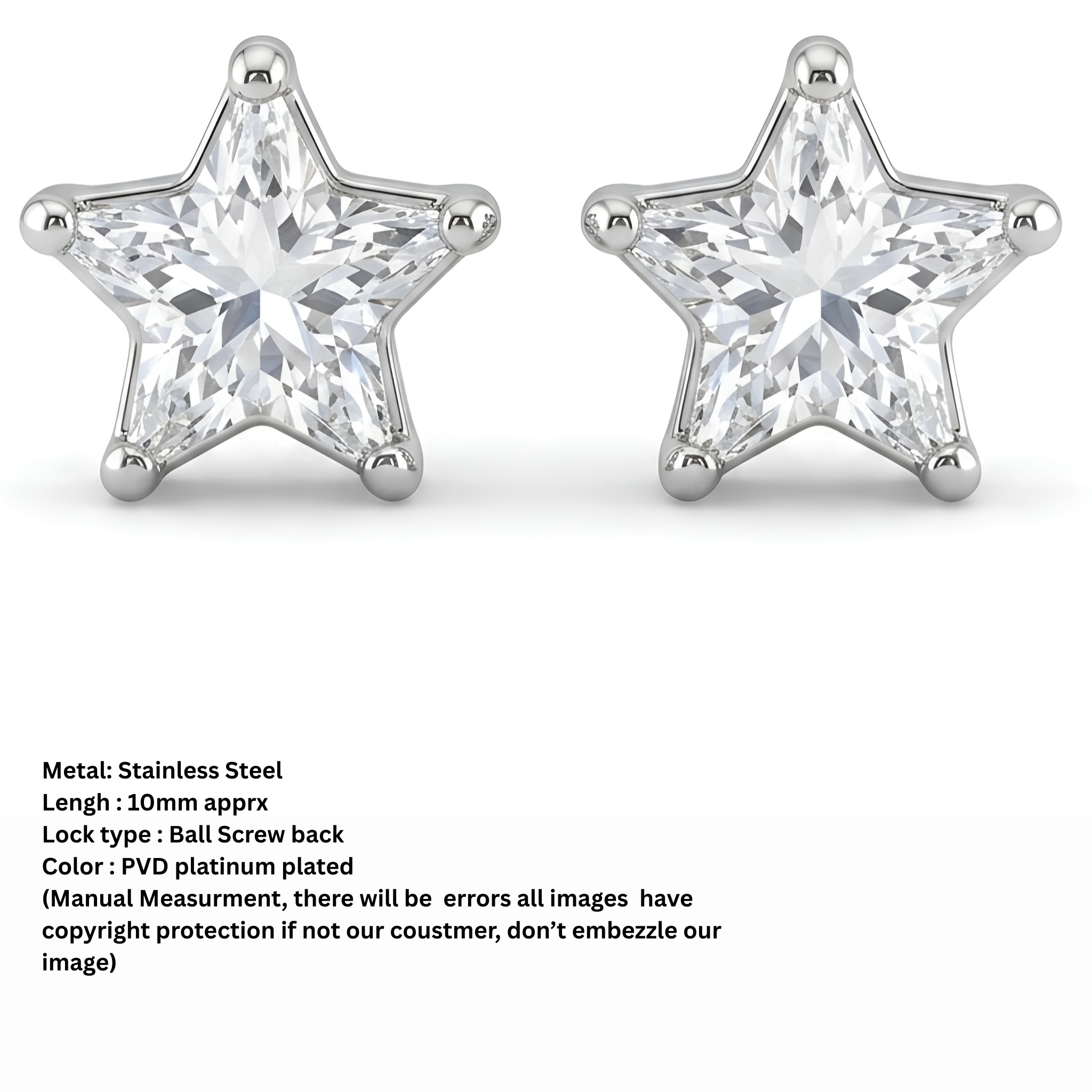 STAR SHAPED EARINGS