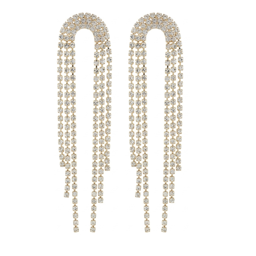 The Celestial Cascade Tassel Earrings