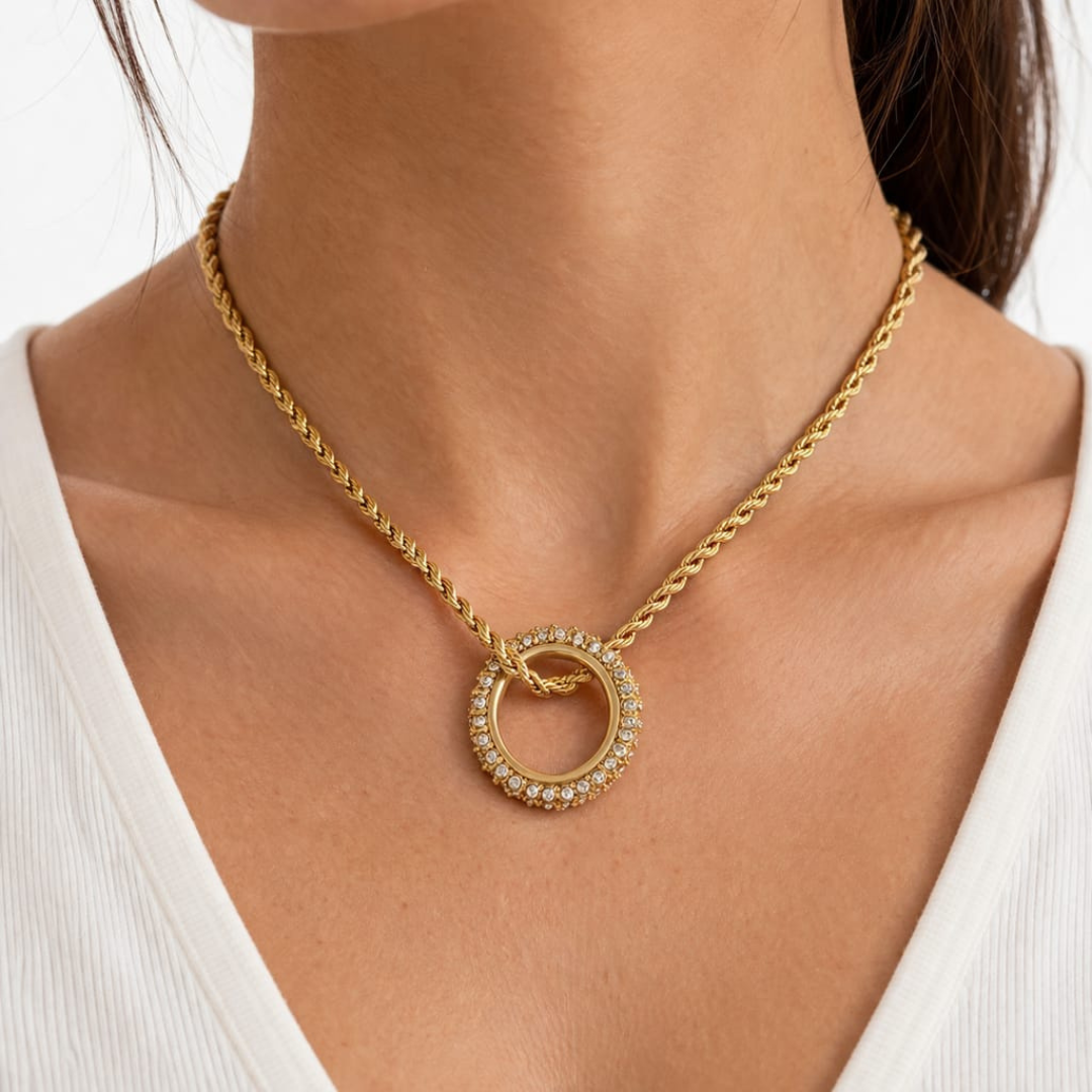 The Halo Eternity Rope Necklace