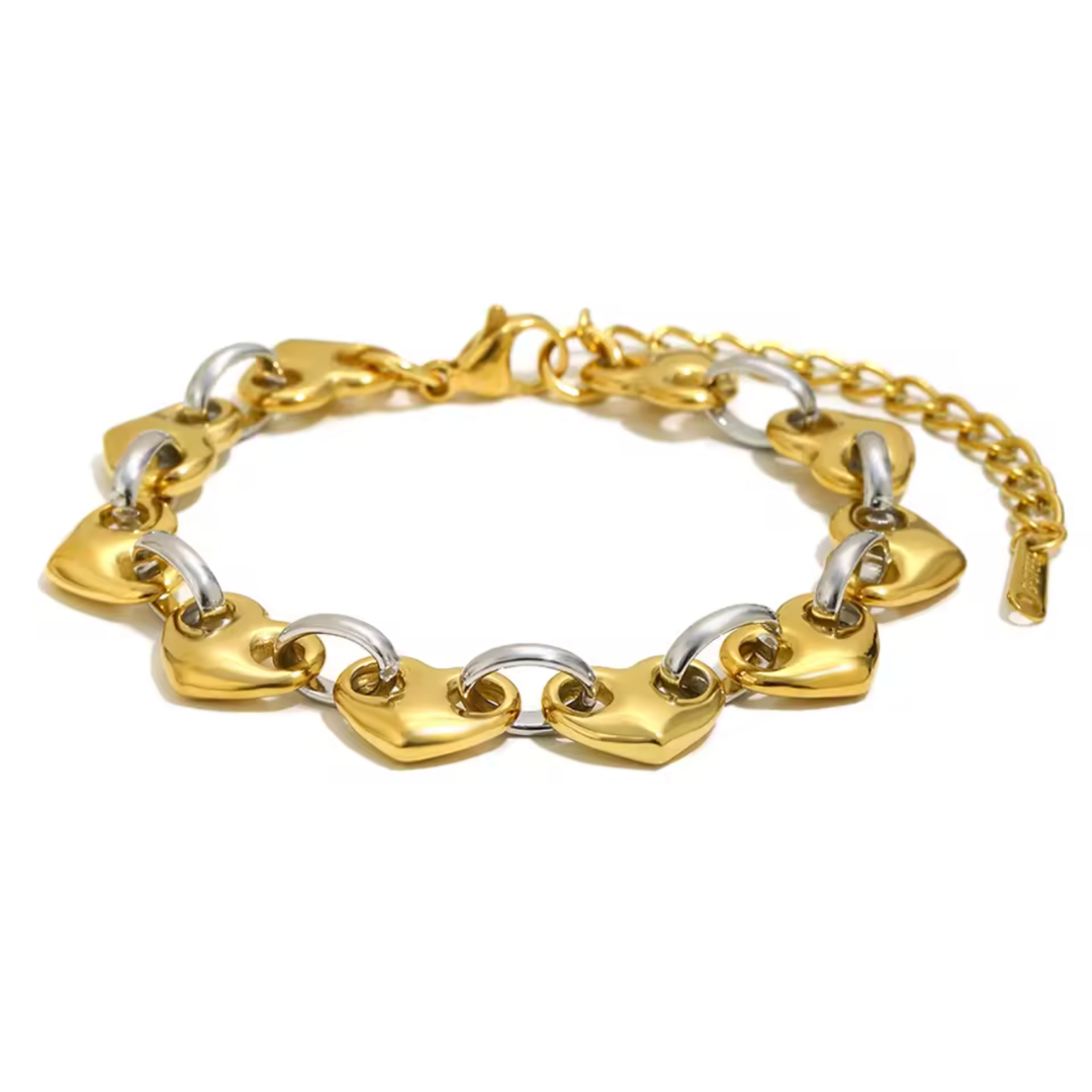 The Eternal Bond Heart Link Bracelet