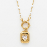 Gold Signet Heart Pendant
