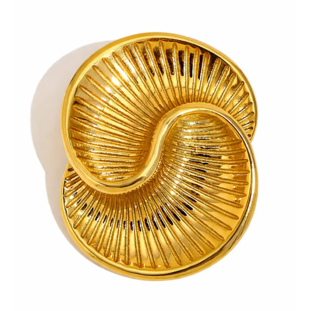 The Solara Radial Disc Brooch