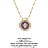 The Royal Clover Enamel Pendant