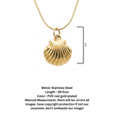The Golden Scallop Pendant