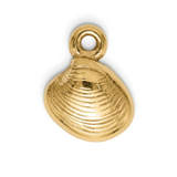 The Golden Shoreline Bivalve Pendant