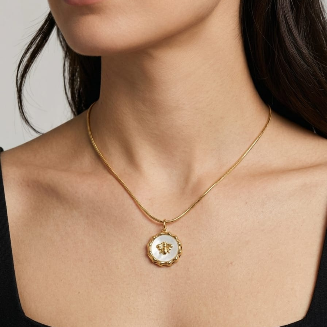 The Golden Nectar Bee Medallion