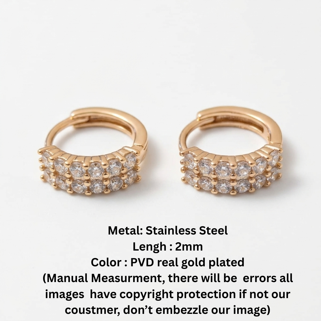 double-row pave setting