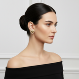 heart pearl studs D1193