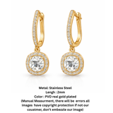 Aurora Luxe Halo Drop Earrings