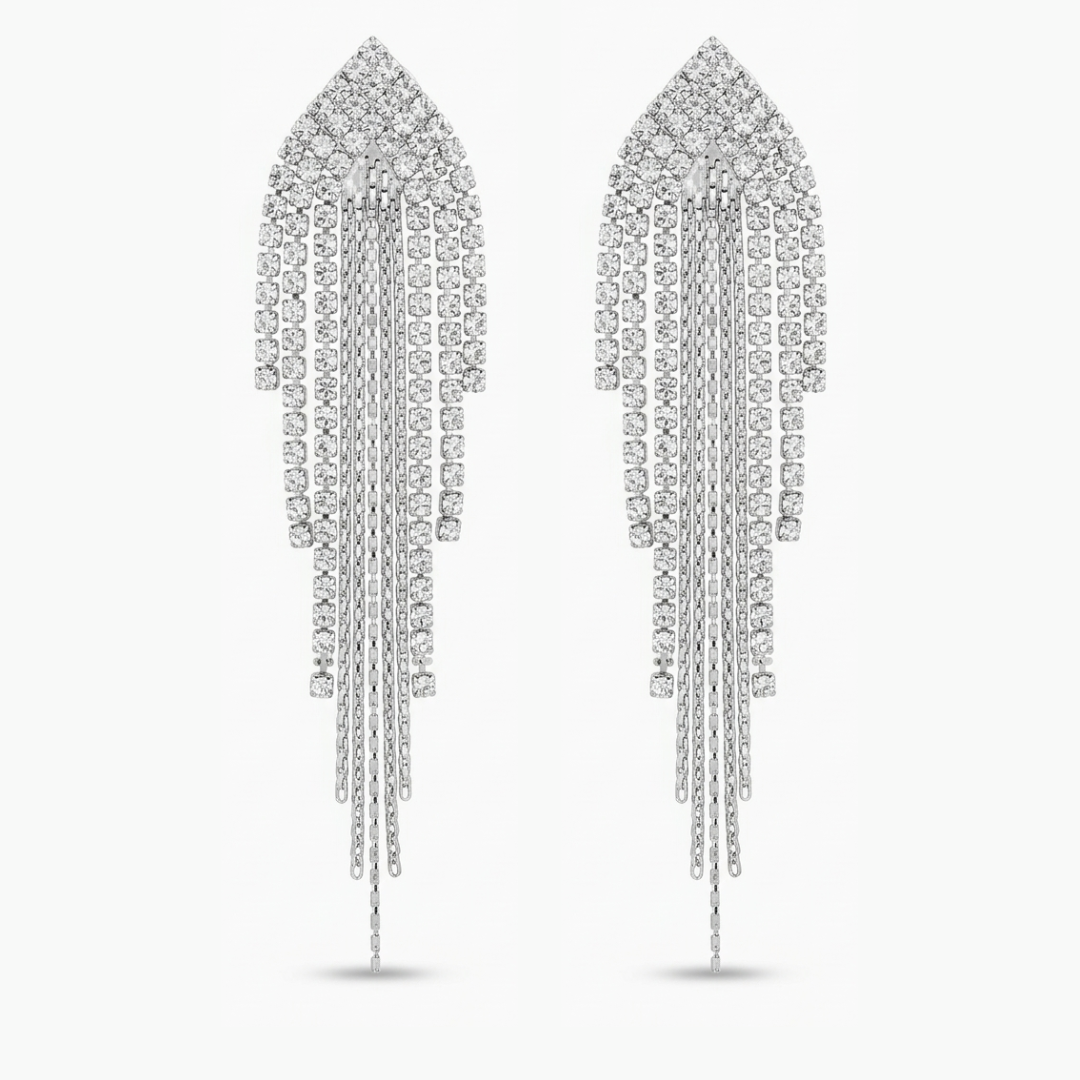 Cascading Starlight Drop Earrings