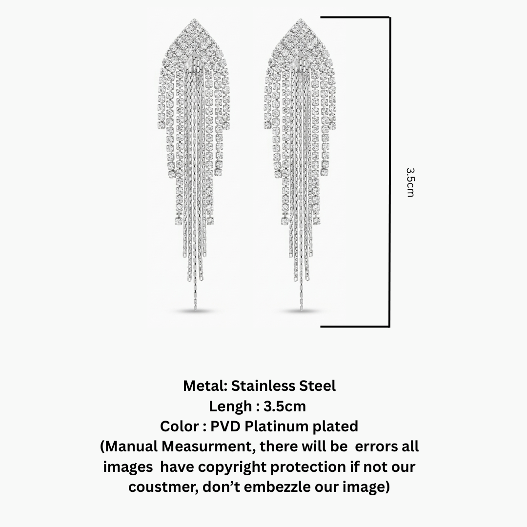 Cascading Starlight Drop Earrings