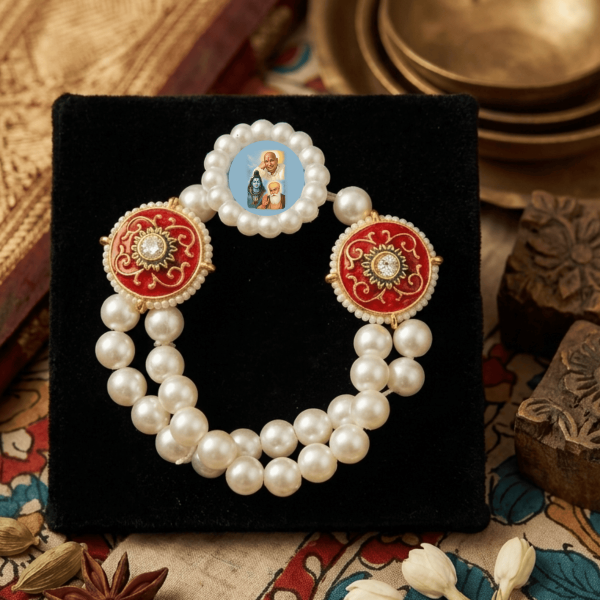 The Crimson Devotion Guru Ji Bracelet