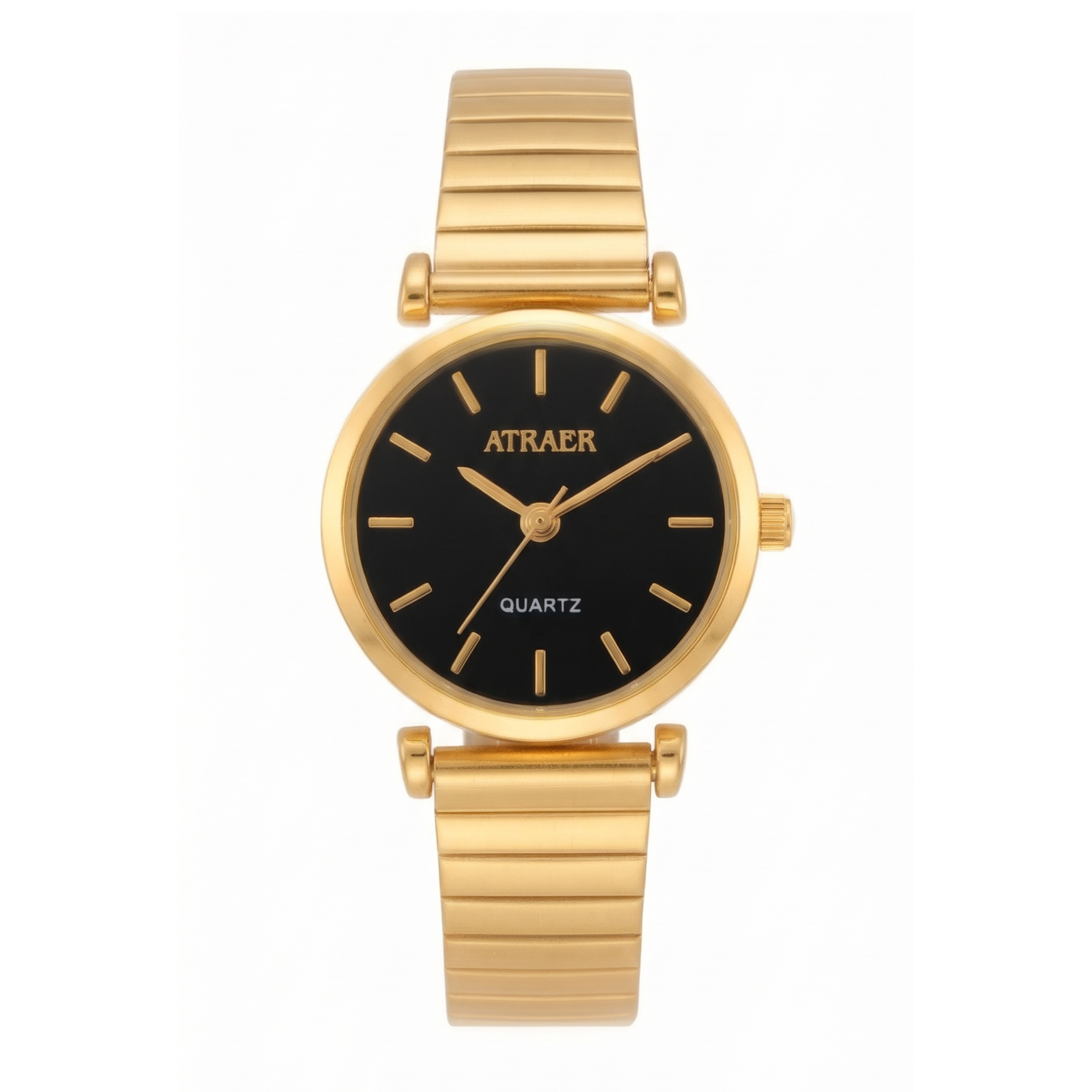 Sophisticated Minimalism: The Petite Gold & Black Dial Watch