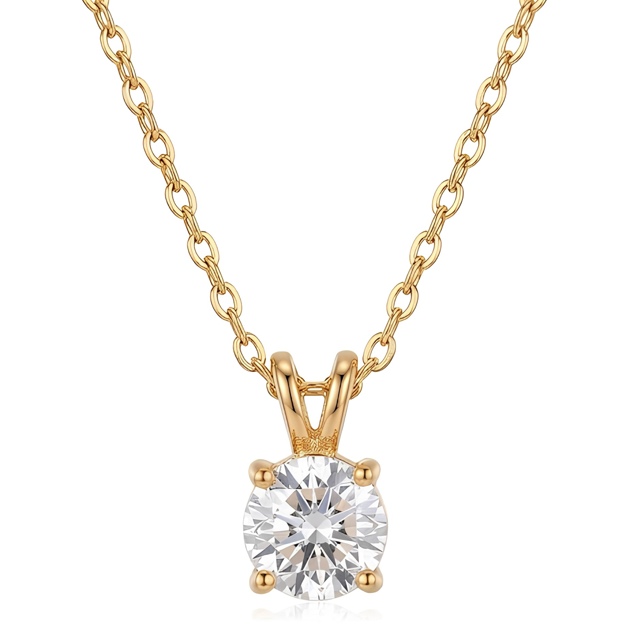 Timeless Round Zirconia Pendant Necklace