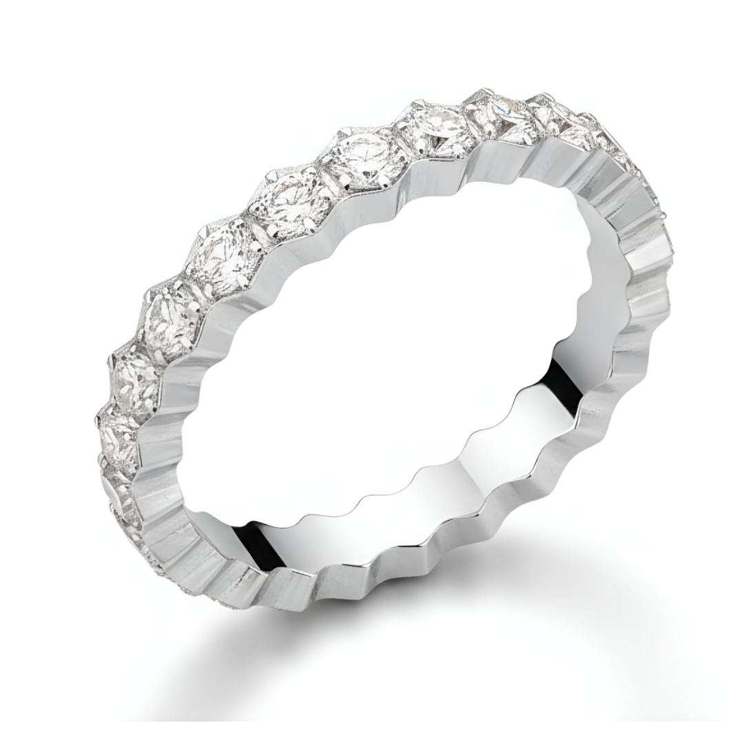 Nyssa silver plated ring