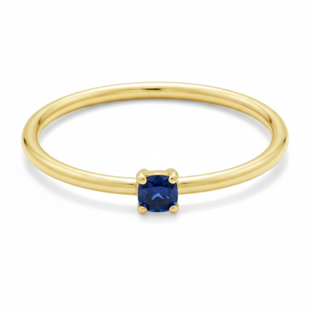 Operose sea blue zircon Ring